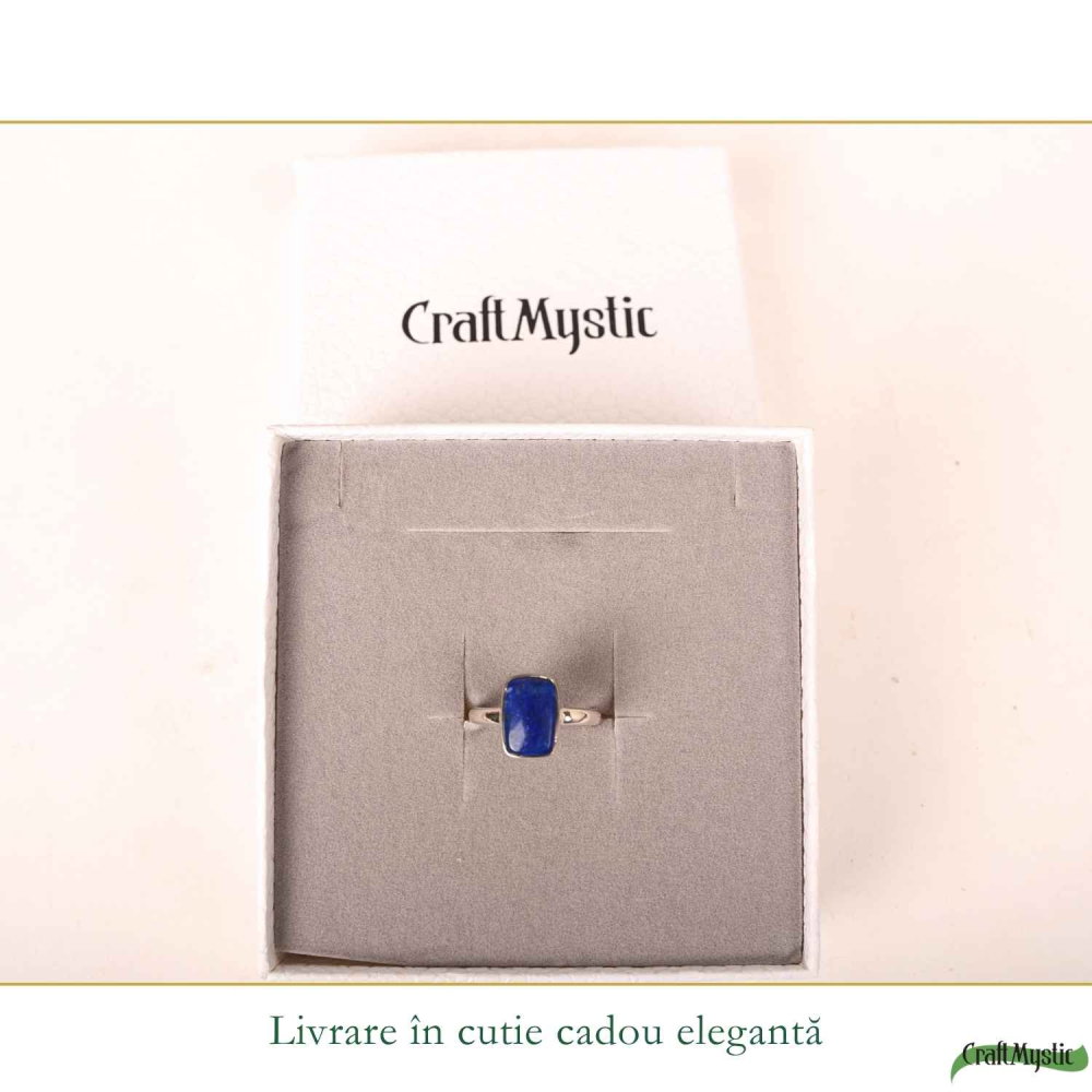 Inel argint 925 cu Lapis Lazuli dreptunghi – claritate si eleganta [6]