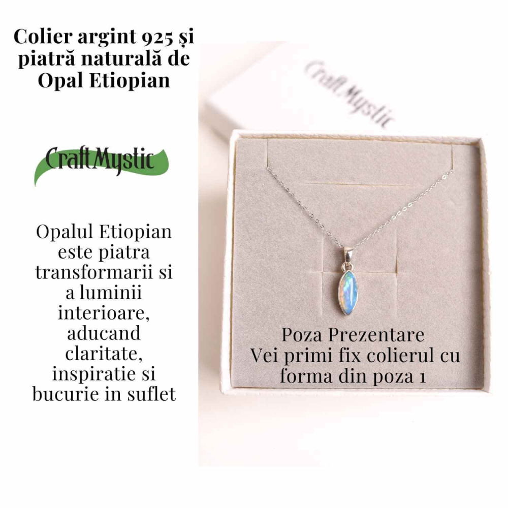 Colier argint 925 cu Opal Etiopian oval – Lumina care renaste din tine [3]
