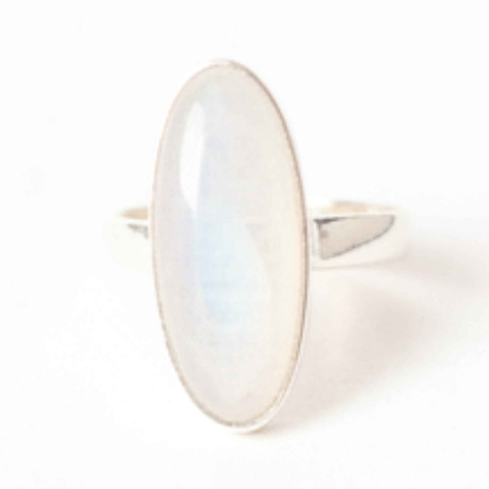 Inel Argint 925 cu Piatra Lunii Oval – Echilibru Emotional si Intuitie [1]