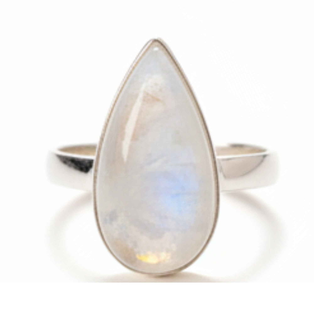 Inel Argint 925 cu Piatra Lunii Lacrimă – Echilibru Emoțional si Intuitie [1]