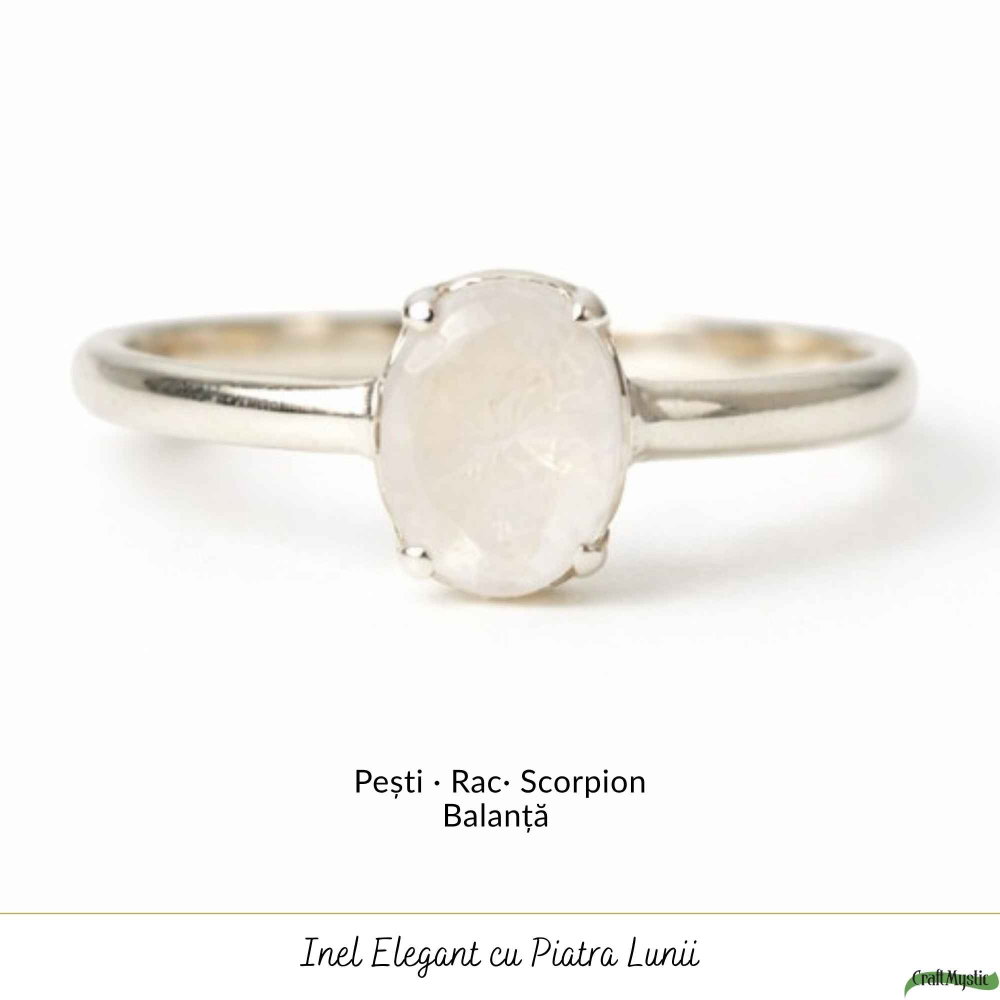 Inel argint 925 piatra lunii oval – intuitie si echilibru emotional [5]