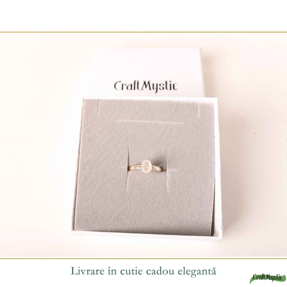 Inel argint 925 piatra lunii oval – intuitie si echilibru emotional [6]