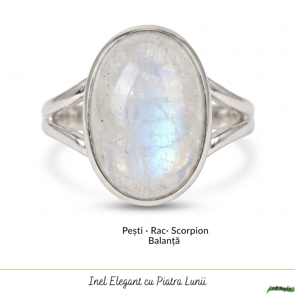 Inel Argint 925 cu Piatra Lunii Oval – Intuitie si Echilibru Interior [5]