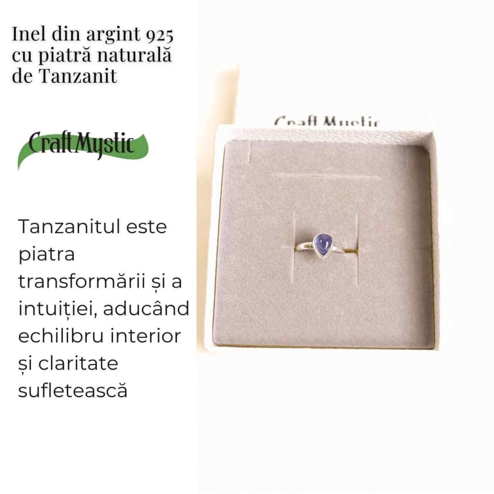 Inel Argint 925 cu Tanzanit Lacrima – Vindecare si Claritate Interioara [3]
