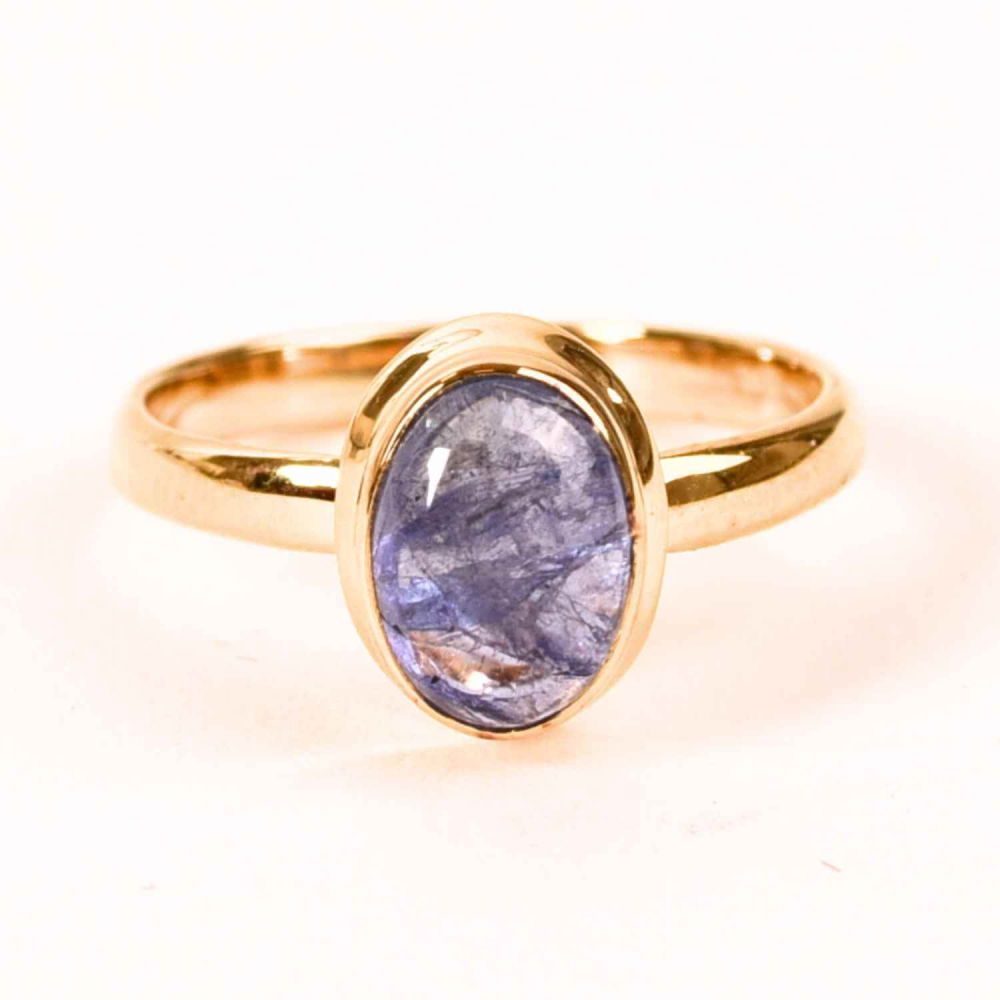 Inel Argint 925 placat cu Aur 18K si Tanzanit – Claritate Interioara si Luminare Spirituala [1]