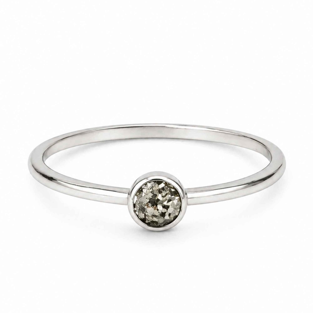 Inel argint 925 cu Titanium Druzy rotund – stralucire si energie pozitiva [1]