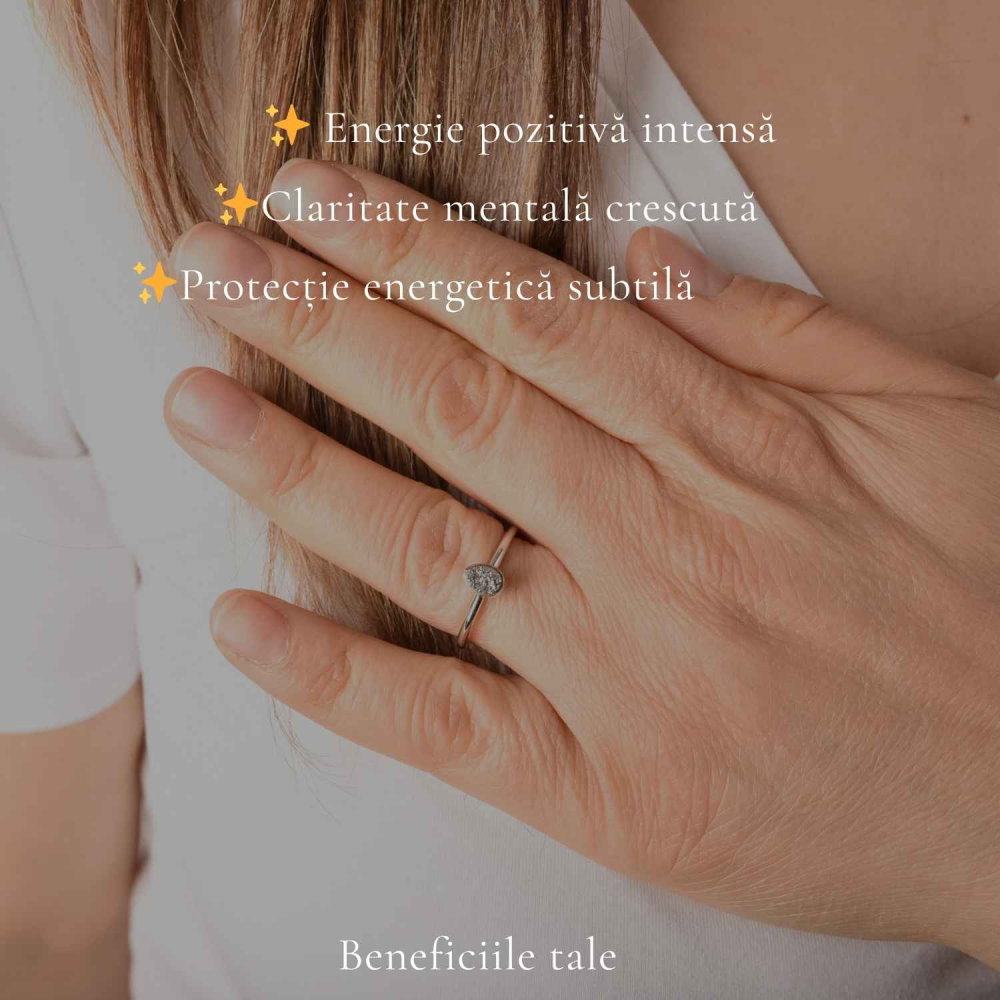 Inel argint 925 cu Titanium Druzy lacrima – stralucire si energie pozitiva [3]