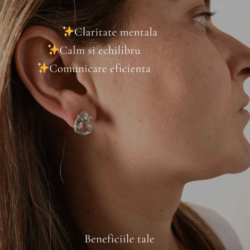 Cercei argint 925 lacrima cu topaz albastru – calm si claritate interioara [3]