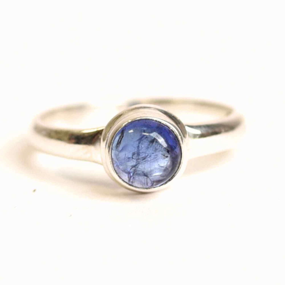 Inel Argint 925 cu Tanzanit Rotund – Claritate si Transformare Interioara [1]