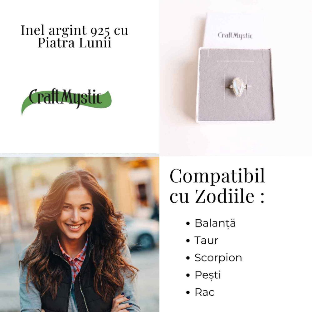 Inel cu Piatra Lunii si montura din Argint 925 – Intuitie Sporita si Echilibru Emotional [4]