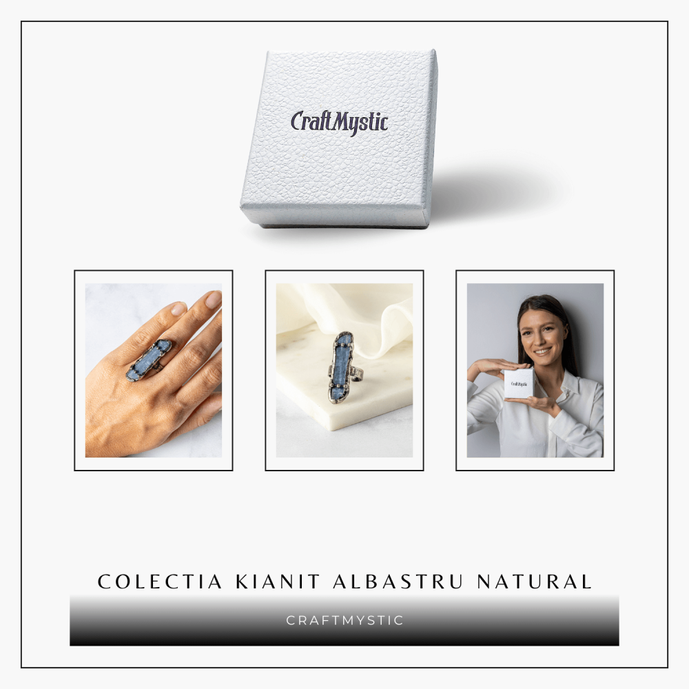 Inel Vintage din Kianit Albastru Natural – Claritate si Echilibru Interior [9]