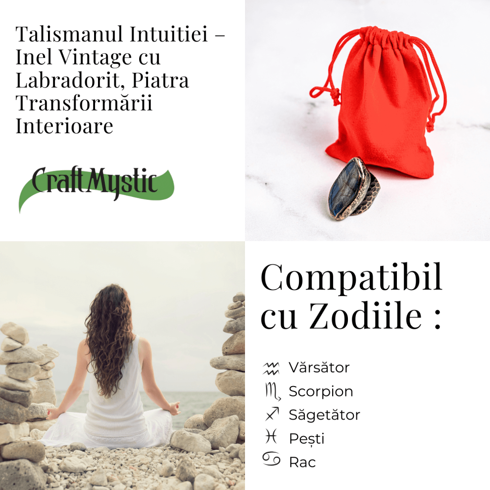 Talismanul Intuitiei – Inel Vintage cu Labradorit, Piatra Transformarii Interioare [5]