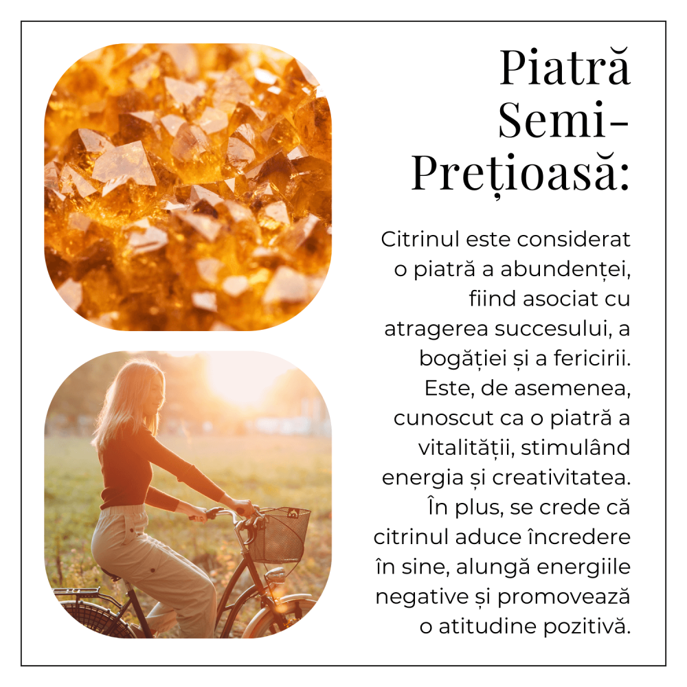 Inel Reglabil Vintage cu Citrin Natural – Abundenta si Energie Pozitiva [9]