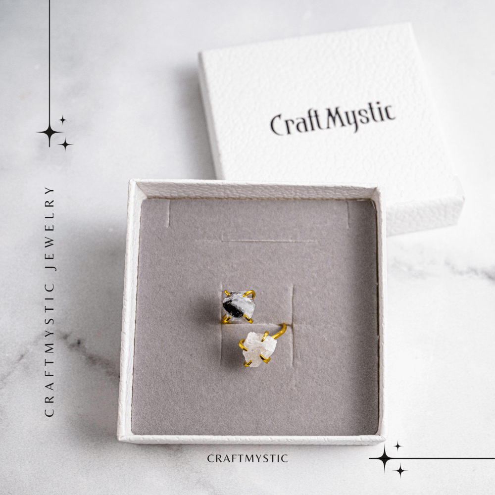 Inelul Intuitiei – Inel Auriu Reglabil cu Piatra Lunii [8]