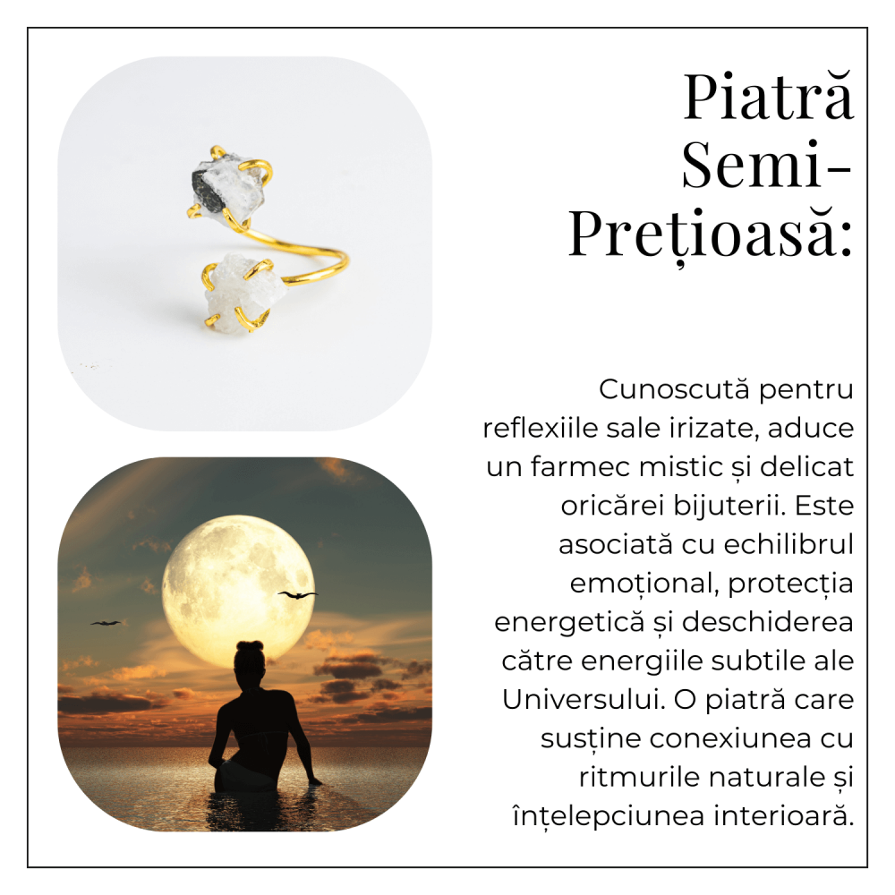 Inelul Intuitiei – Inel Auriu Reglabil cu Piatra Lunii [6]