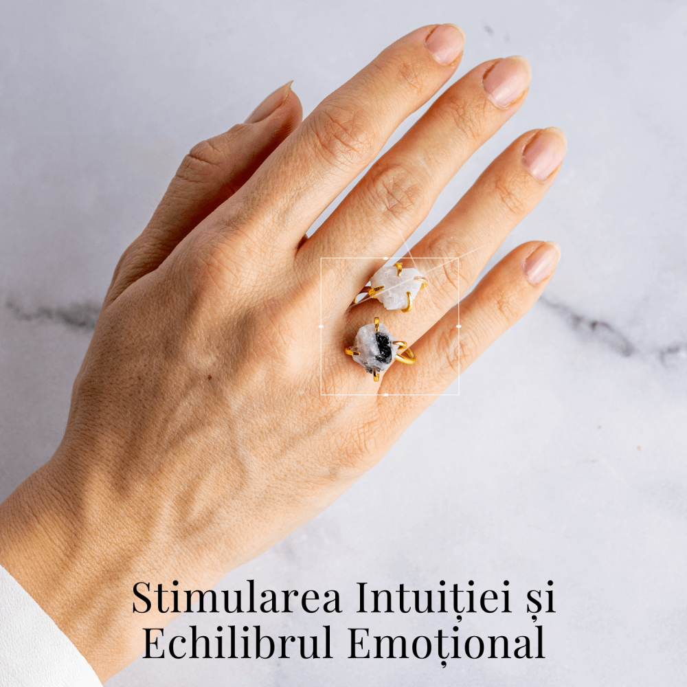 Inelul Intuitiei – Inel Auriu Reglabil cu Piatra Lunii [2]