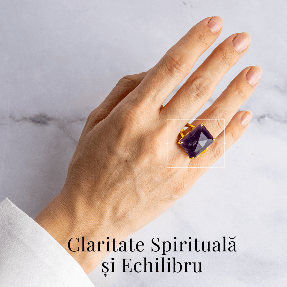 Conexiune Spirituala – Inel cu Ametist si Vibratie Inalta [2]