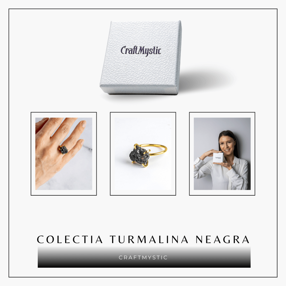 Scut energetic – Inel reglabil cu Turmalina Neagra pentru Protectie [7]