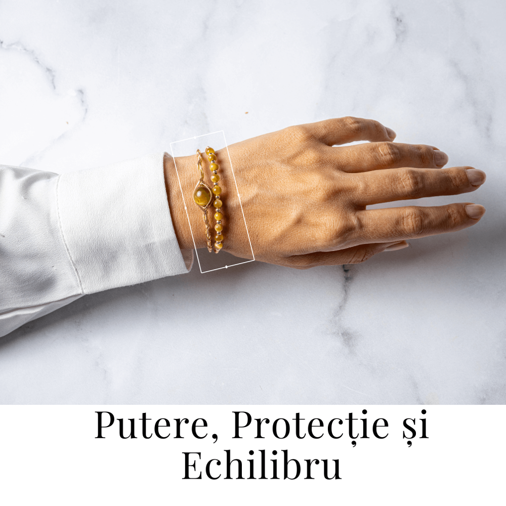 Putere si Protectie – Bratara din Ochi de Tigru auriu Natural [2]
