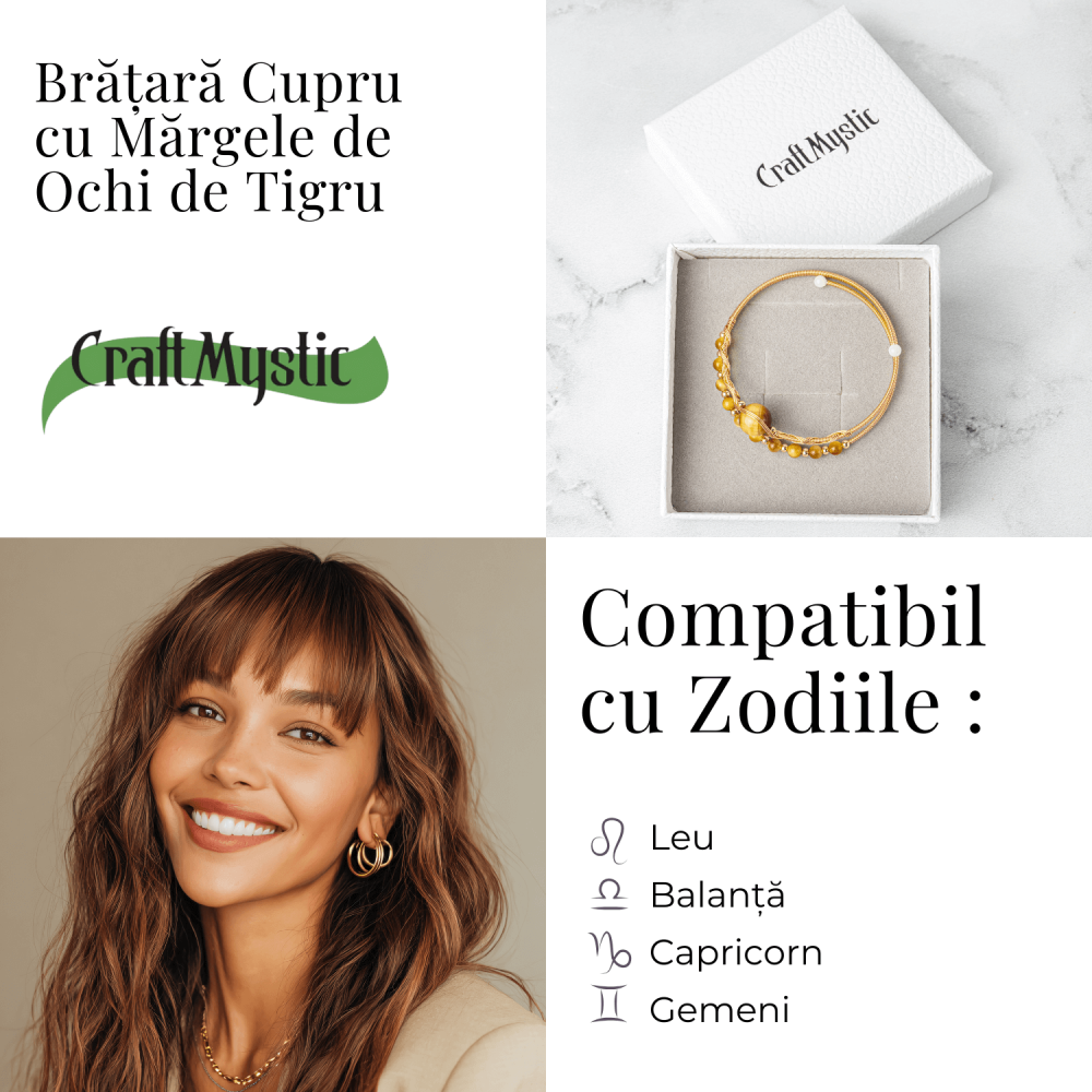 Putere si Protectie – Bratara din Ochi de Tigru auriu Natural [5]