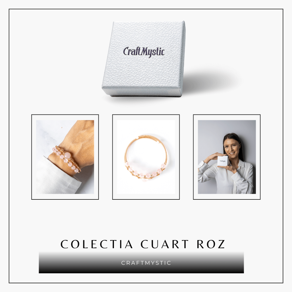 Iubire si Armonie – Bratara din Cuart Roz Natural [9]