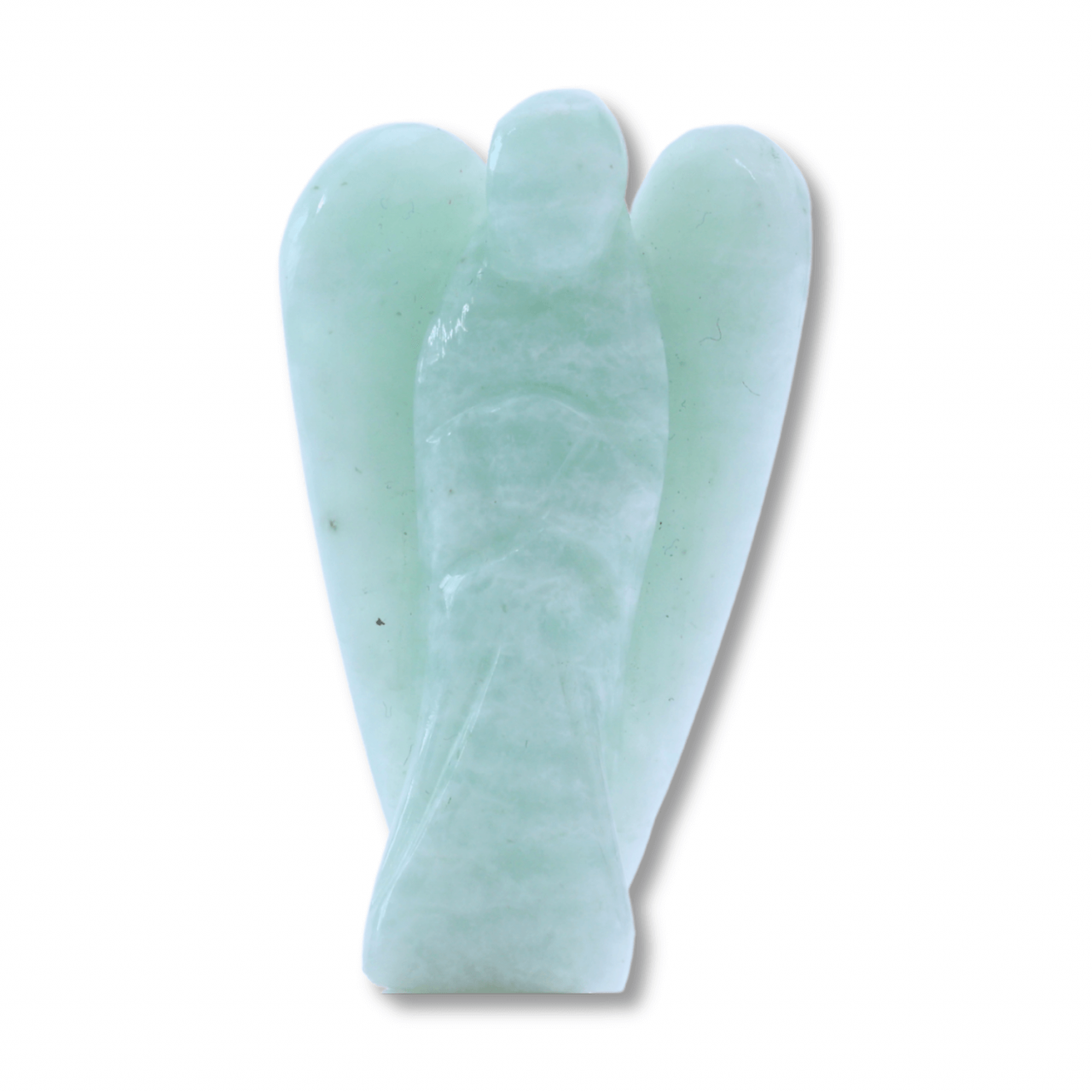Figurina Inger 55mm din Amazonit Sculptat Manual - Protectie si Liniste [9]