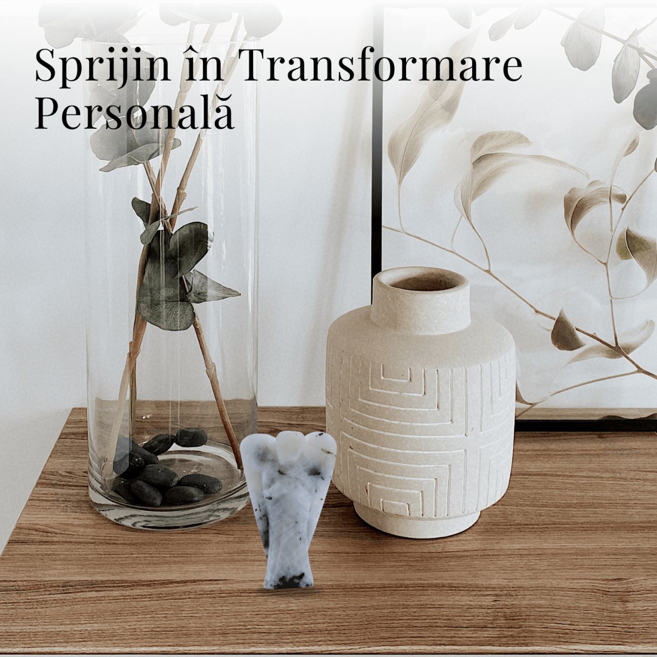 Figurina Inger 55mm din Piatra Lunii Curcubeu - Liniste si Armonie [3]