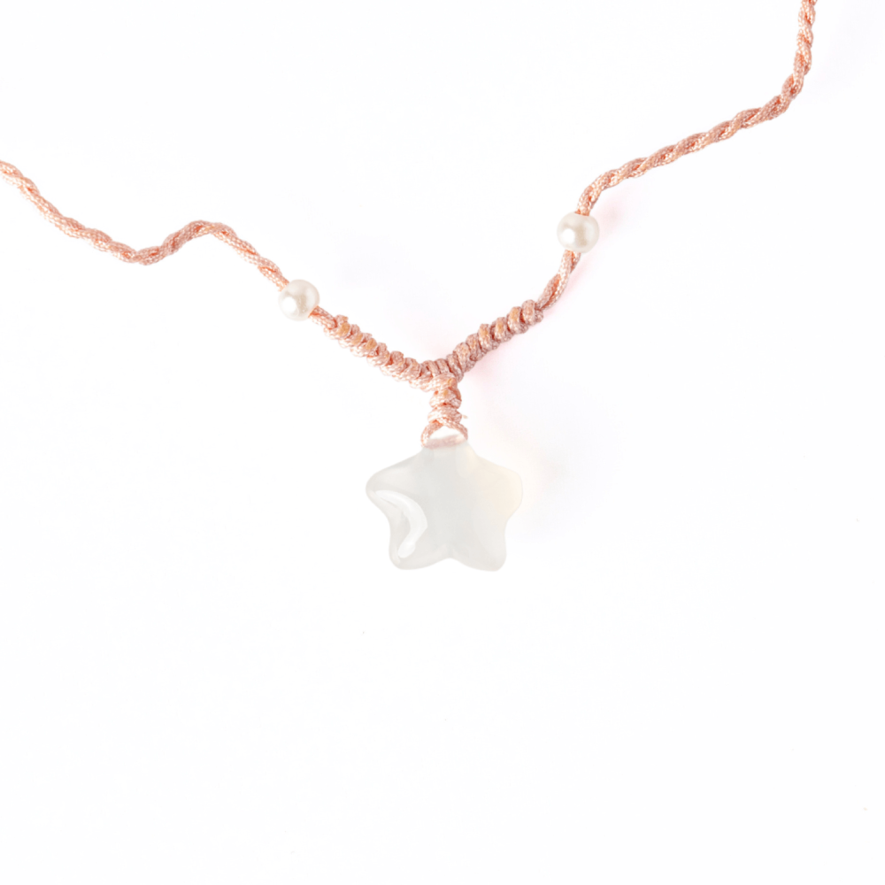 Pace si Armonie – Colier Stea din Agat Alb Natural [9]