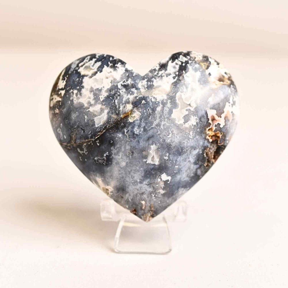 Inima din Agat Blue Plume – Vindecare si pace in palma ta [1]