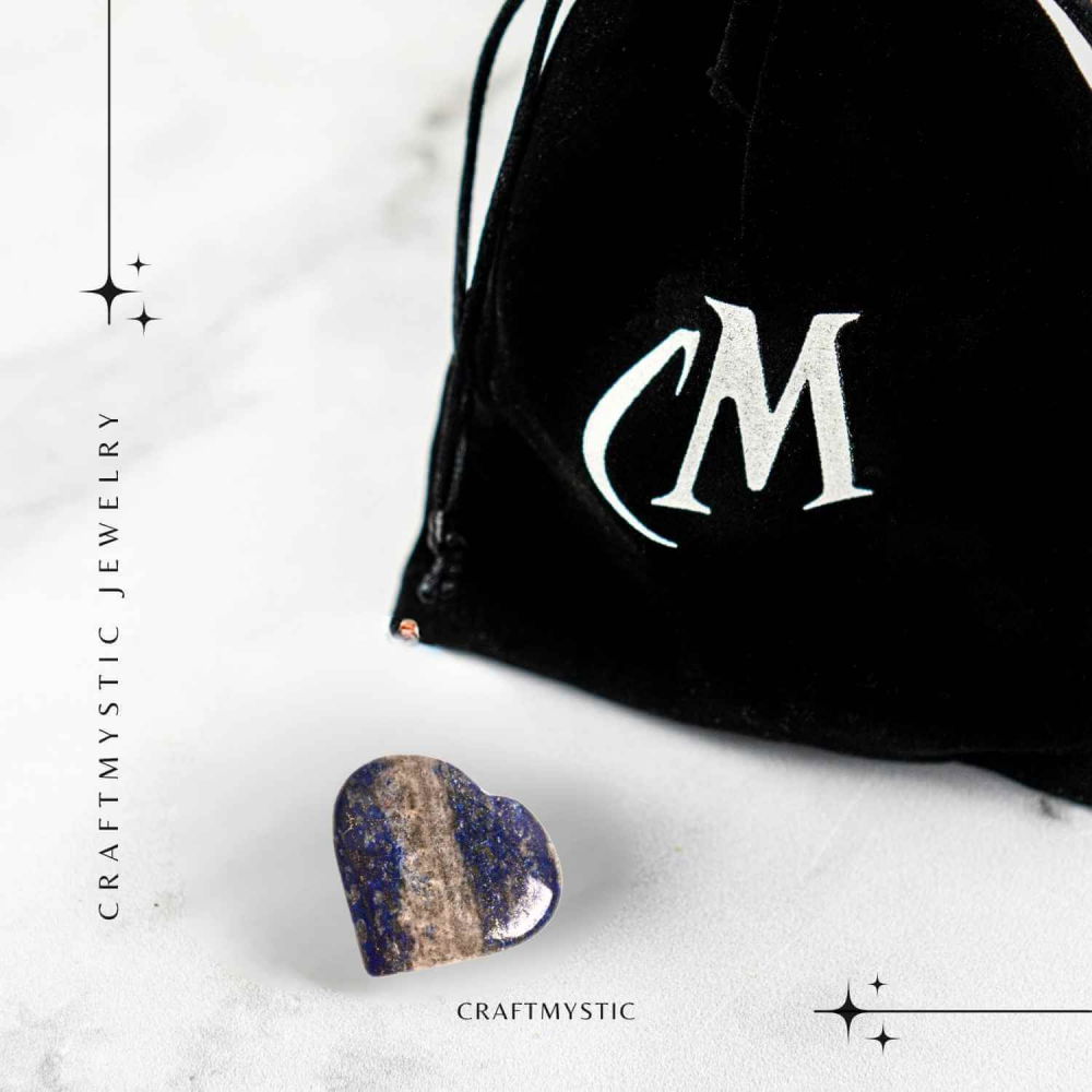 Inima Sculptata Manual din Lapis Lazuli 3 cm- Claritate Mentala si Protectie [5]