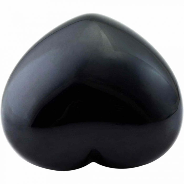 Inimioara cristal Obsidian Negru 4 cm - pentru protectie, stabilitate si armonie [6]