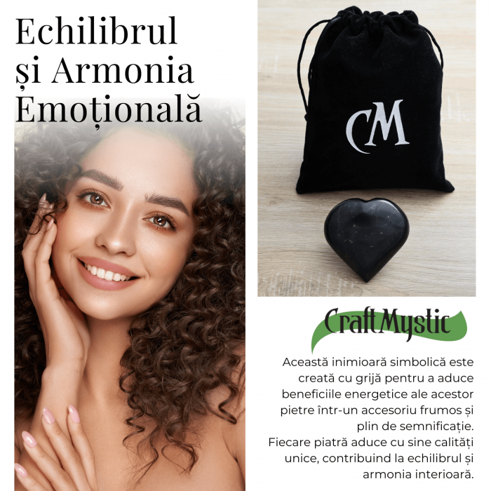 Inima Sculptata Manual de 50mm din Shungit Natural [6]