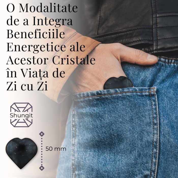 Inima Sculptata Manual de 50mm din Shungit Natural [3]