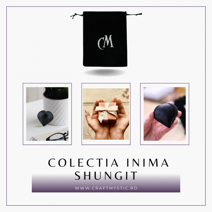 Inima Sculptata Manual de 50mm din Shungit Natural [8]