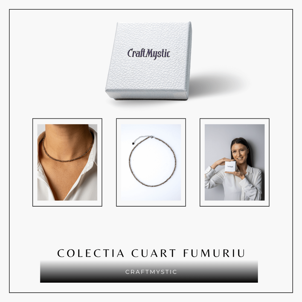Colier cu Cuart Fumuriu Fatetat – Protectie, Claritate si Echilibru Emotional [8]
