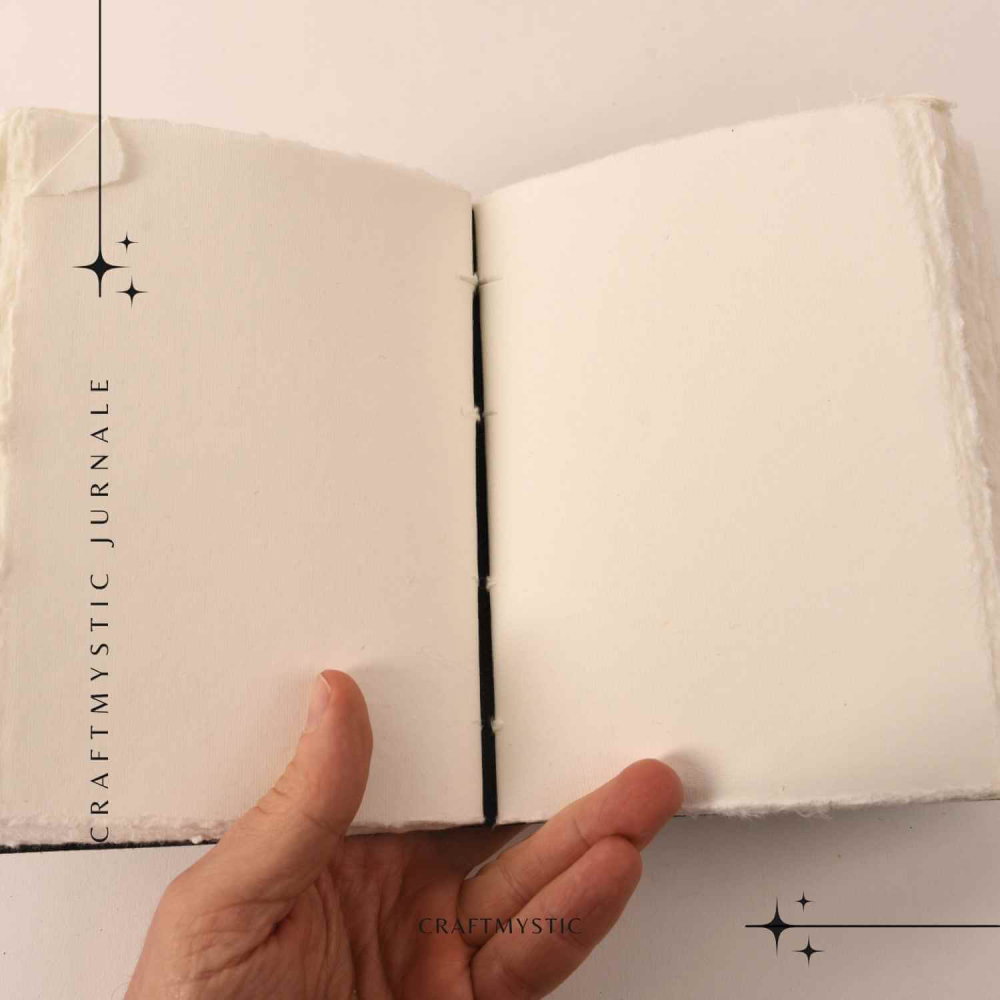 Jurnal Piele Naturala cu Pentagrama si Pietre – 17x13 cm [3]