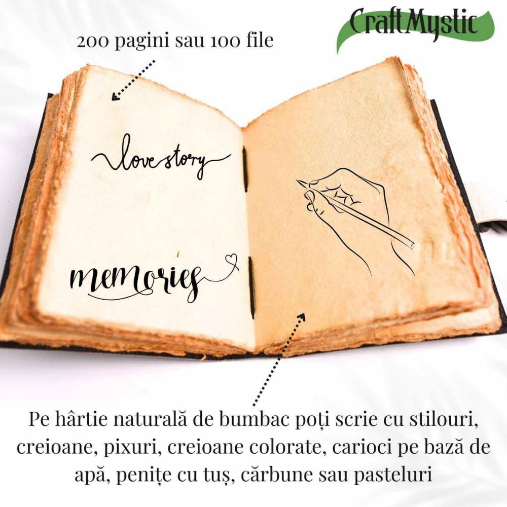 Jurnal piele naturala cu bufnite si obsidian – Intelepciune si protectie [6]