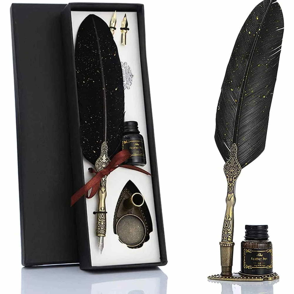 Set Stilou cu Pana - Caligrafie eleganta, cadoul perfect pentru orice ocazie [1]