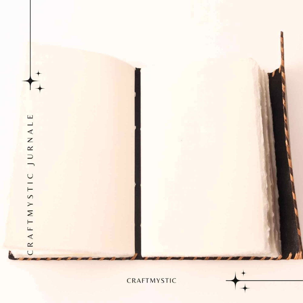 Jurnal Piele Naturala cu Cristal Galben – Mandala Vintage – CraftMystic [5]