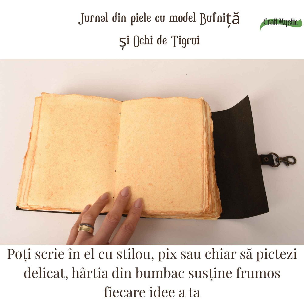 Jurnal din piele naturala cu hartie din bumbac – Eleganta si autenticitate [2]