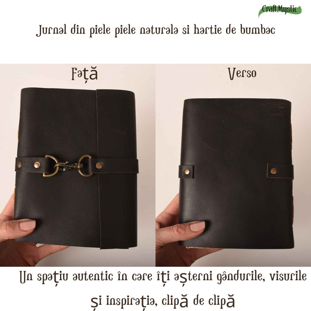 Jurnal din piele naturala cu hartie din bumbac – Eleganta si autenticitate [5]