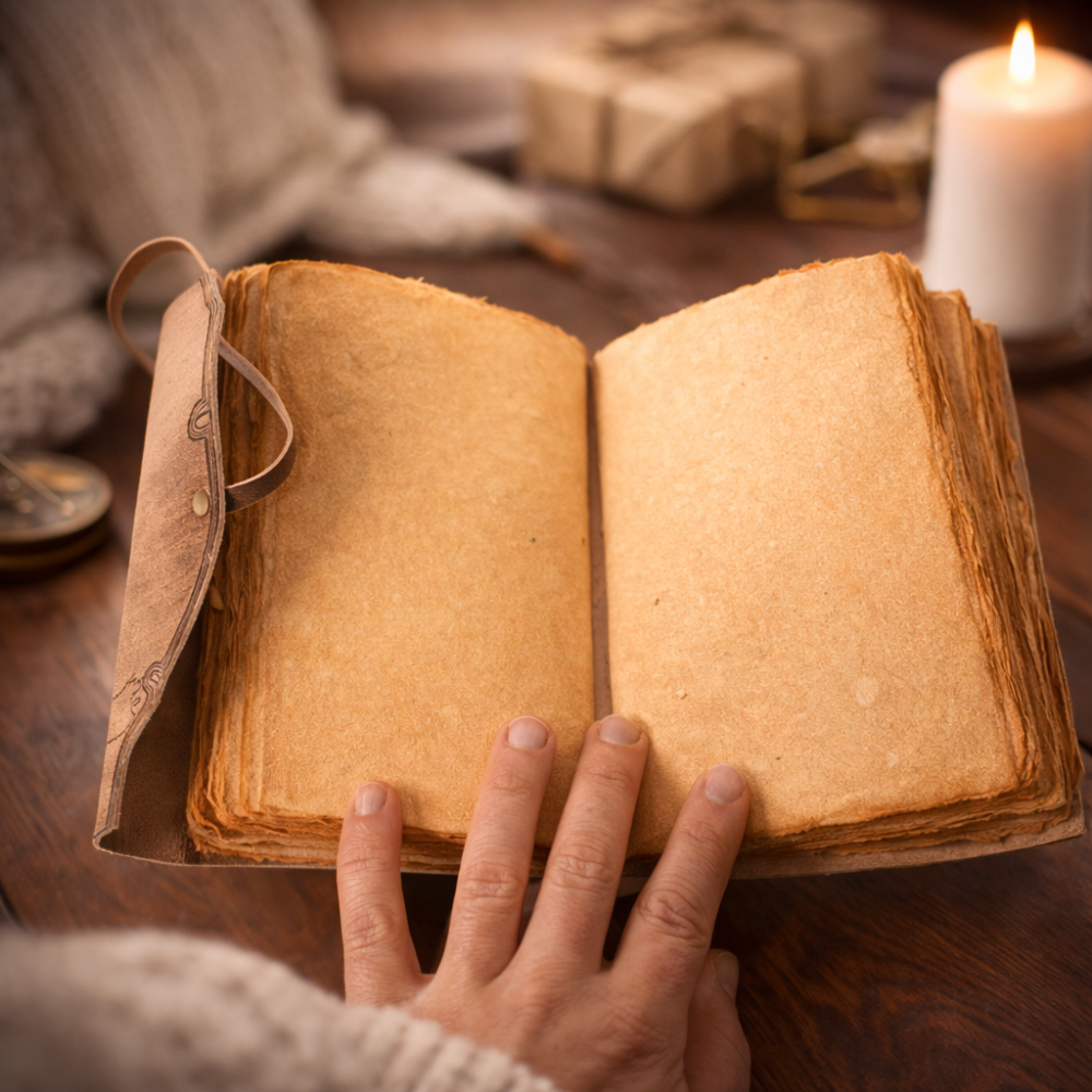 Jurnal Medieval din Piele Naturala cu Harta – Cronicile Exploratorului 18x13 cm [6]