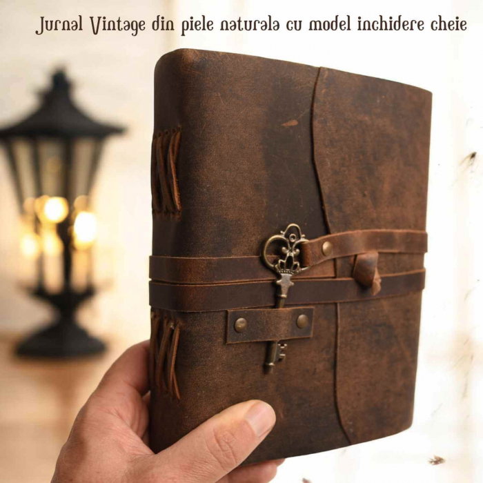 Jurnal Vintage incuietoare cheie inima -Eleganta si Intimitate [2]