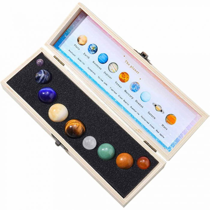 Set 9 planete in Sistemul Solar din pietre semipretioase – univers, stiinta, astrologie, meditatie [1]
