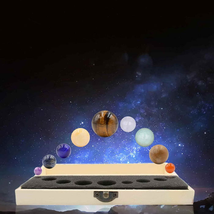 Set 9 planete in Sistemul Solar din pietre semipretioase – univers, stiinta, astrologie, meditatie [7]