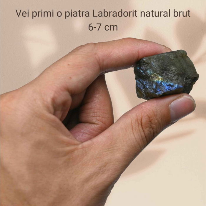 Labradorit Brut 6-7 cm Piatra Magiei, Intuitiei [2]