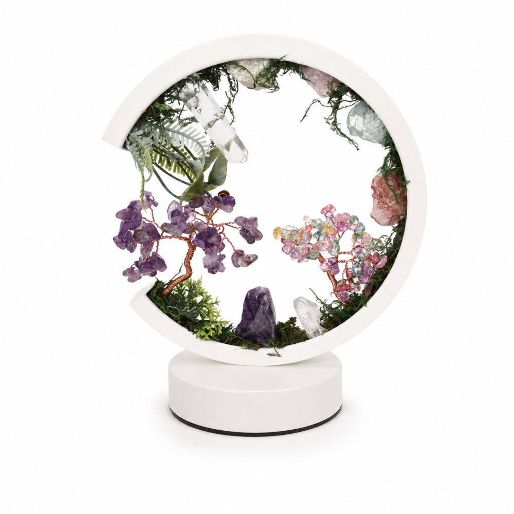 Lampa Rotunda cu Pietre Naturale – Armonie, Echilibru si Energie Pozitiva [1]