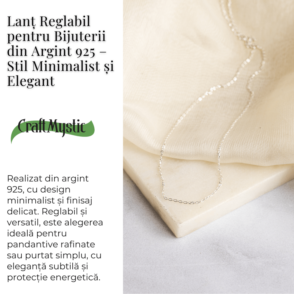 Lant reglabil pentru Bijuterii din Argint 925 – Stil Minimalist si Elegant [6]