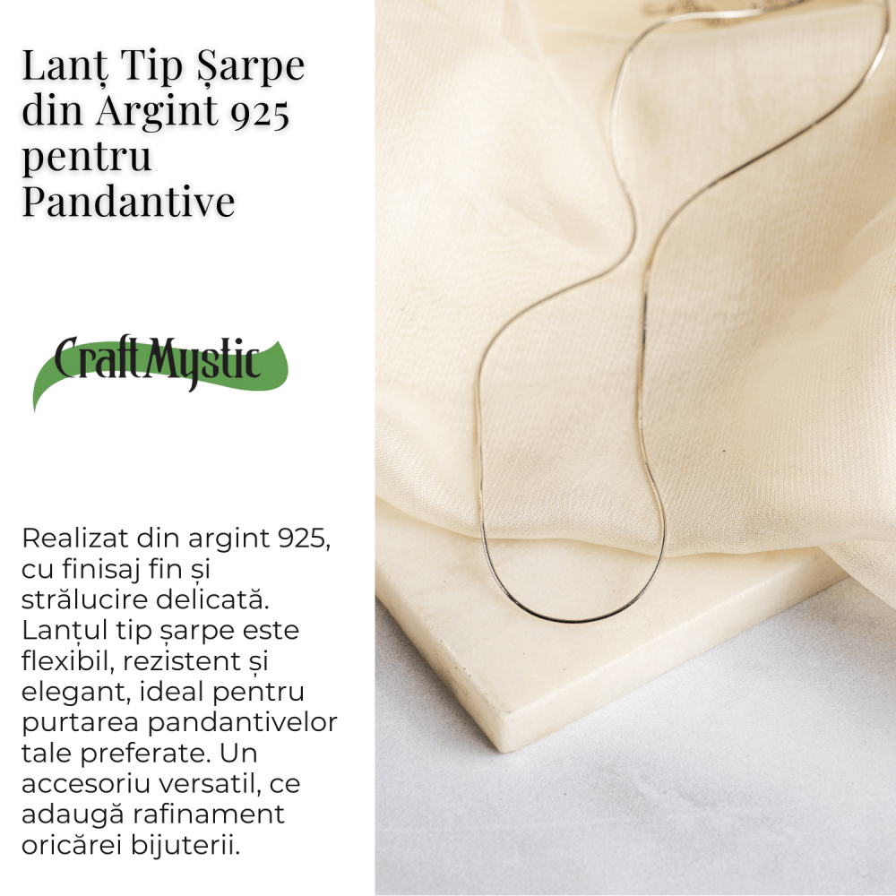 Lant Tip Sarpe din Argint 925 – Ajustabil 40+5 cm [7]