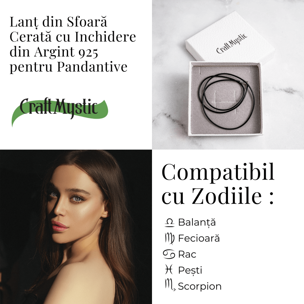 Lant din Sfoara Cerata cu Inchidere din Argint 925 pentru Pandantive [4]